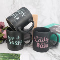 Keramik Becher Kaffeetasse Kreide Tasse Blackboard Becher